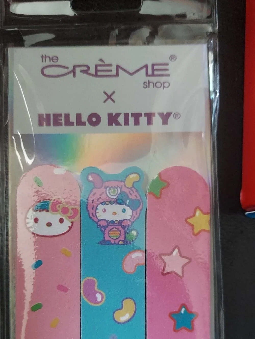 Hello Kitty Pink & Blue Party Nail Files and Nail Decals Set
